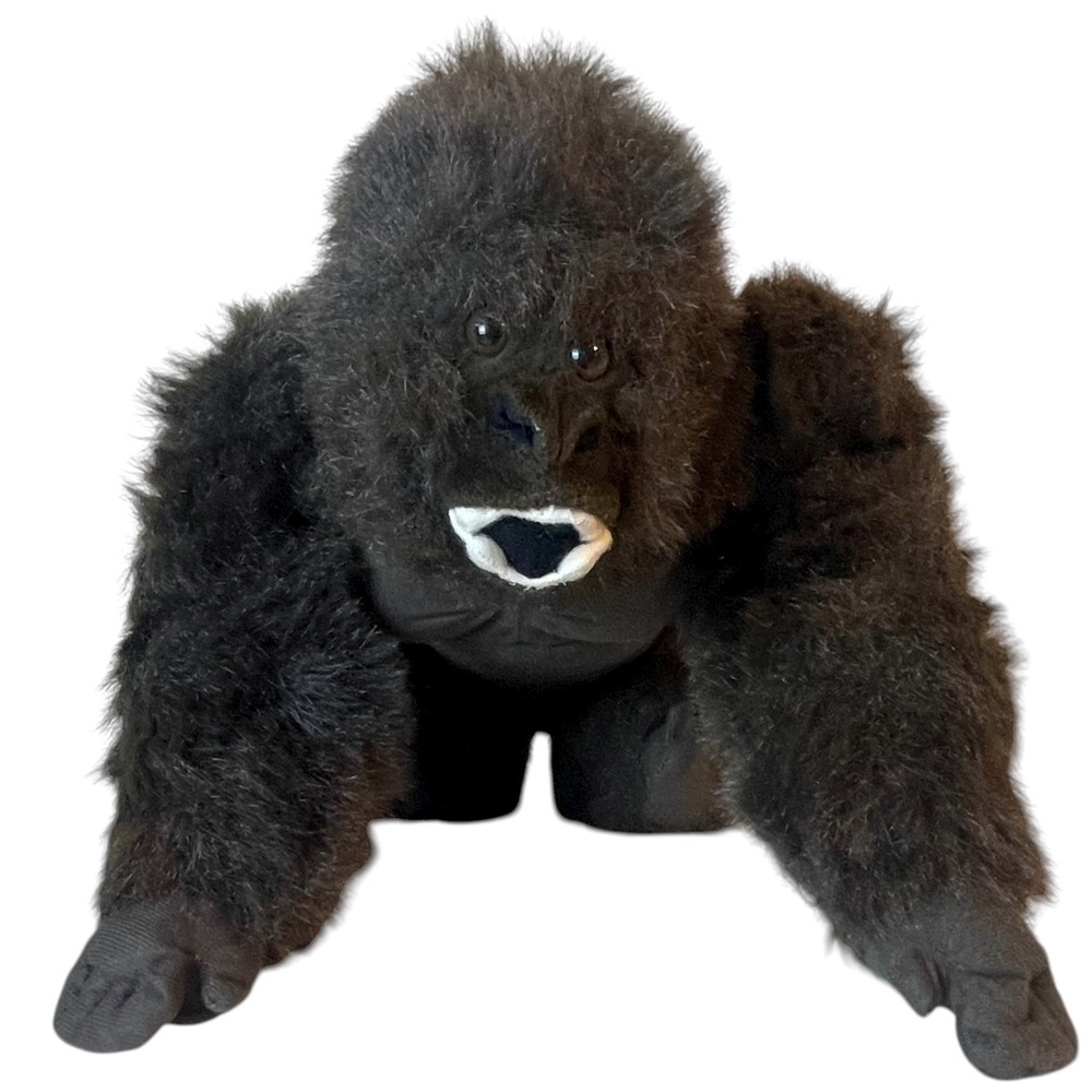 Vintage Gorilla Plush King Kong Monkey Ape Stuffed Animal Toy Nanco Stuffie Read